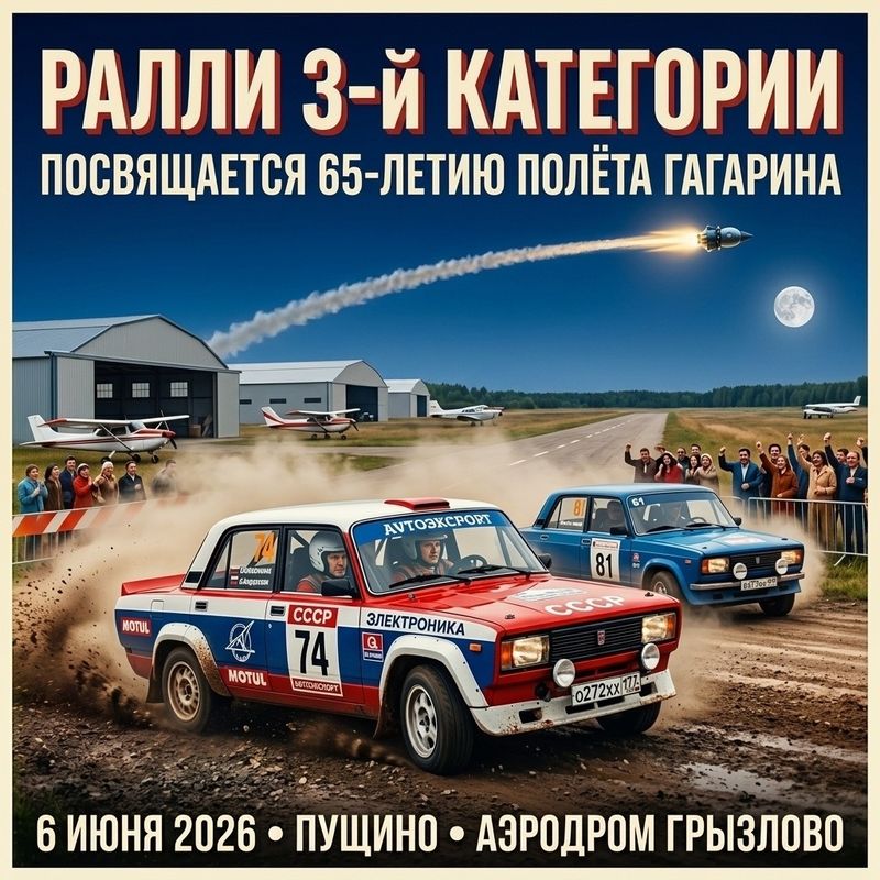 Ралликс. Ралли 3-й категории — Пущино, аэродром «Большое Грызлово»