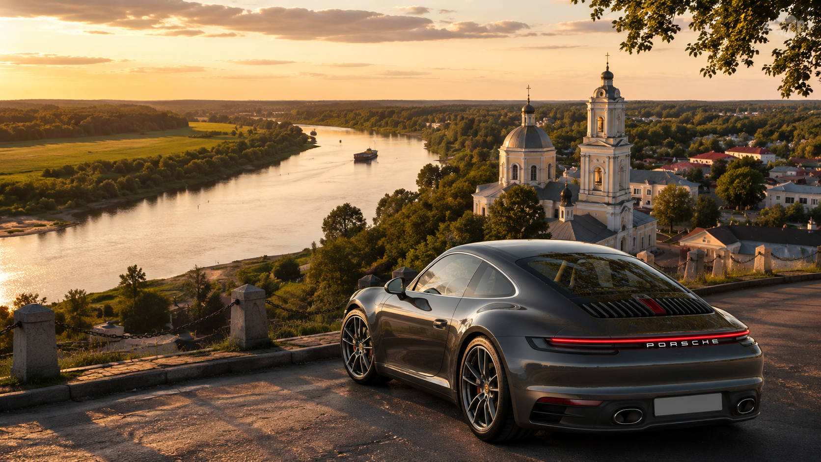 Porsche Ride. Таруса — Калужская область